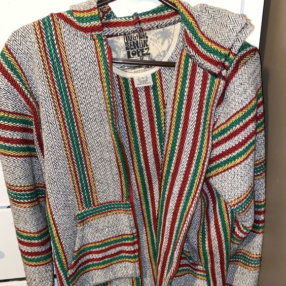Rasta zip up vintage hoodie - Picture 2 of 2